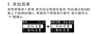 智能鎖添加賓客