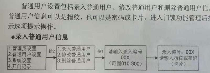 指紋鎖添加用戶流程